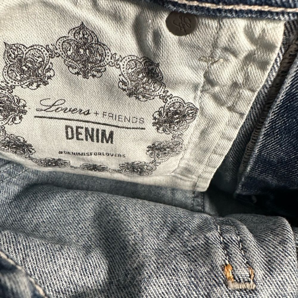 NWT Lovers + Friends Denim Women’s Crop Denim Blue Jeans - Size 25 - Picture 9 of 9